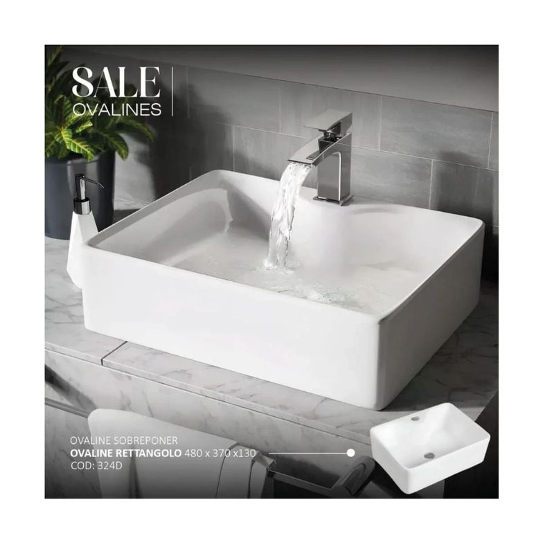 EJESA CREA TU ESPACIO IDEAL - Lavadero ovalin Élite White COD 324D