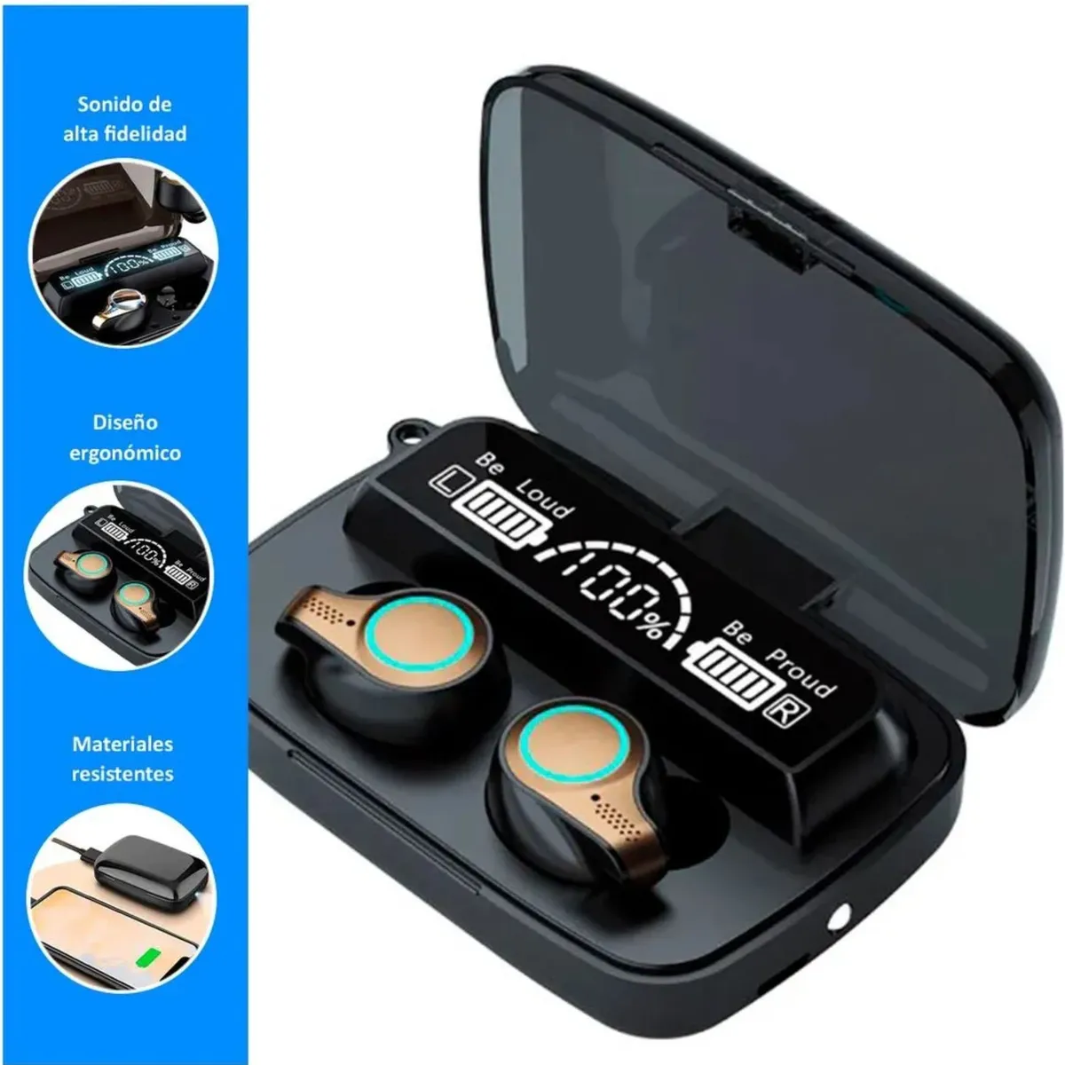 GENERICO - Audífono Inalámbricos Bluetooth TWS M18 5.1