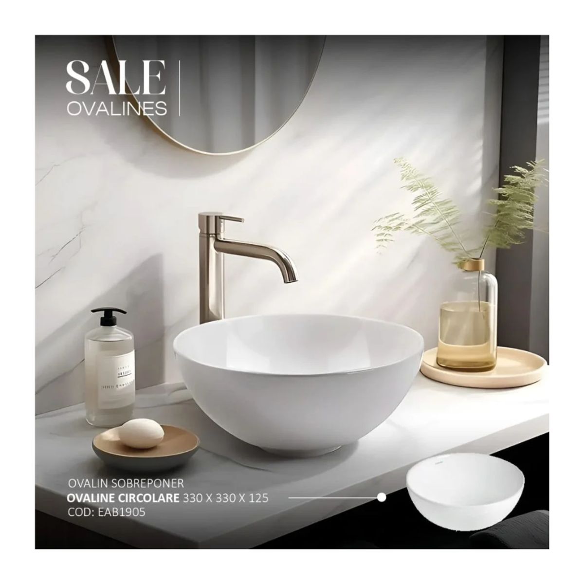 EJESA CREA TU ESPACIO IDEAL - Lavadero Essence White COD EAB1905