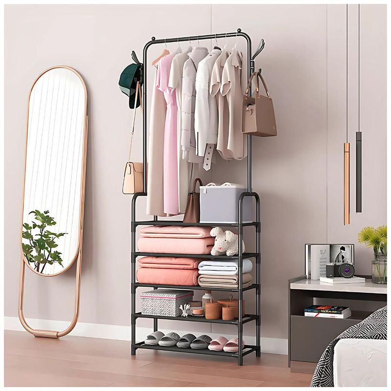 GENERICO - Colgador de Ropa Zapatera Elegante 5 Niveles 170x60x295cm