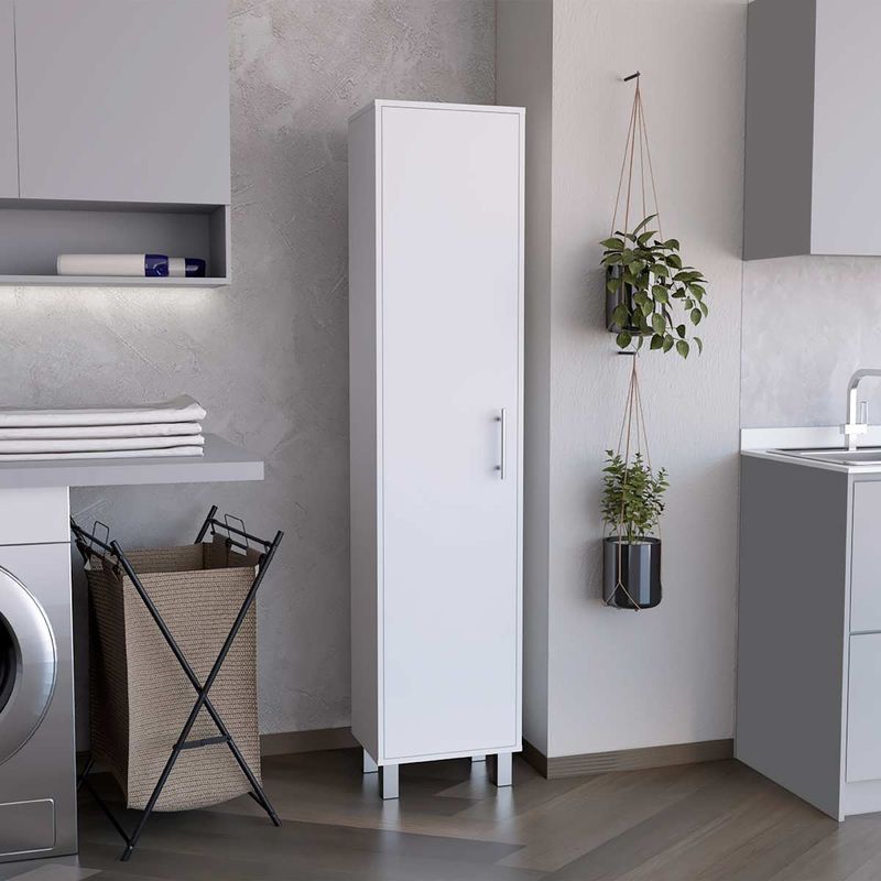 GENERICO - MUEBLE DE ASEO ROMA BLANCO - ENVÍO ARMADO Y MELAMINA 18 mm