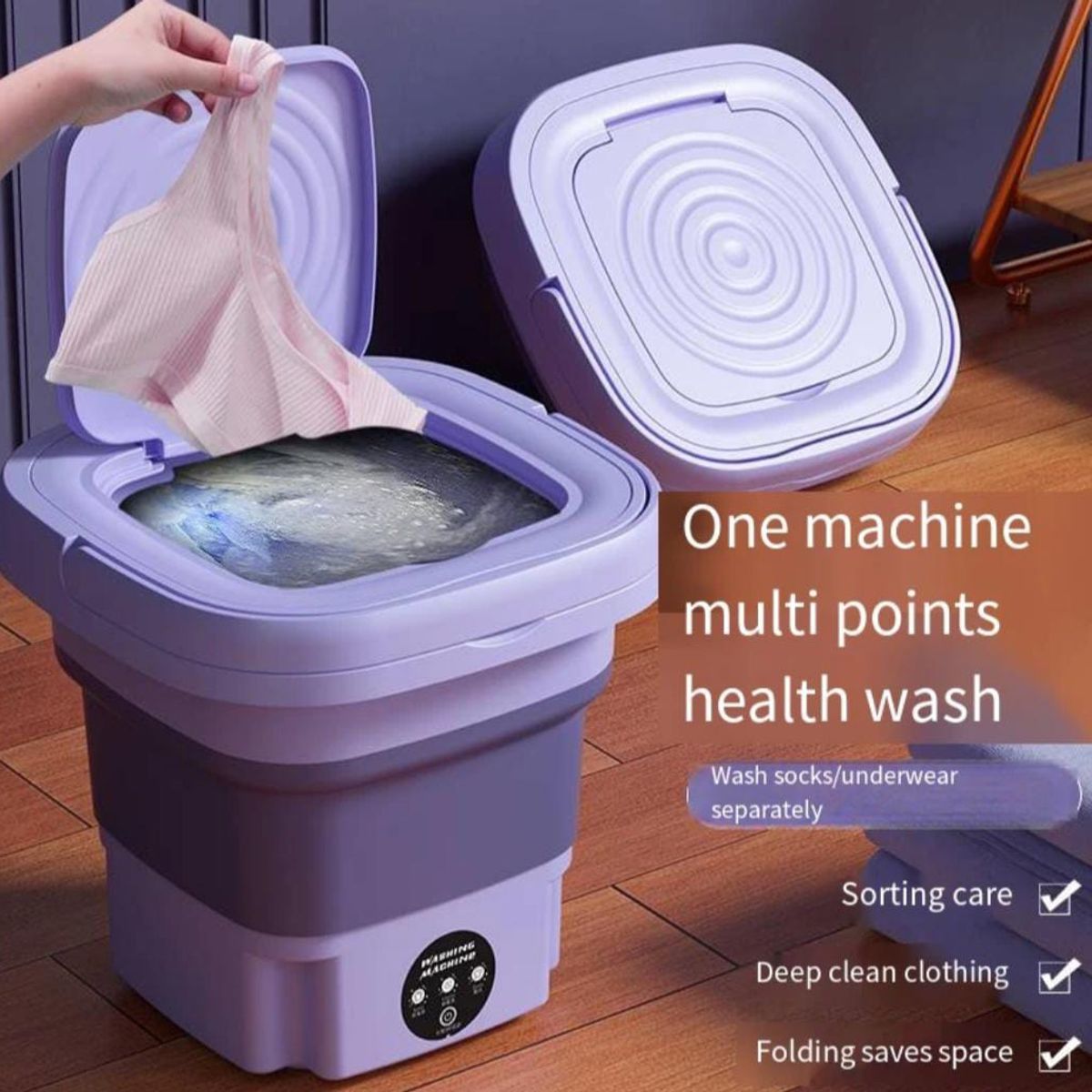 GENERICO - MINI LAVADORA PORTATIL PLEGABLE