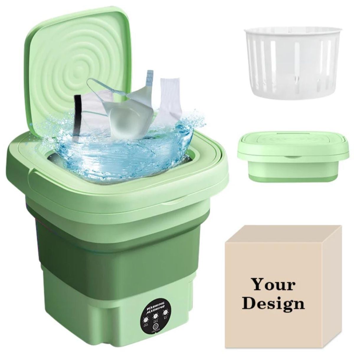 GENERICO - MINI LAVADORA PORTATIL PLEGABLE