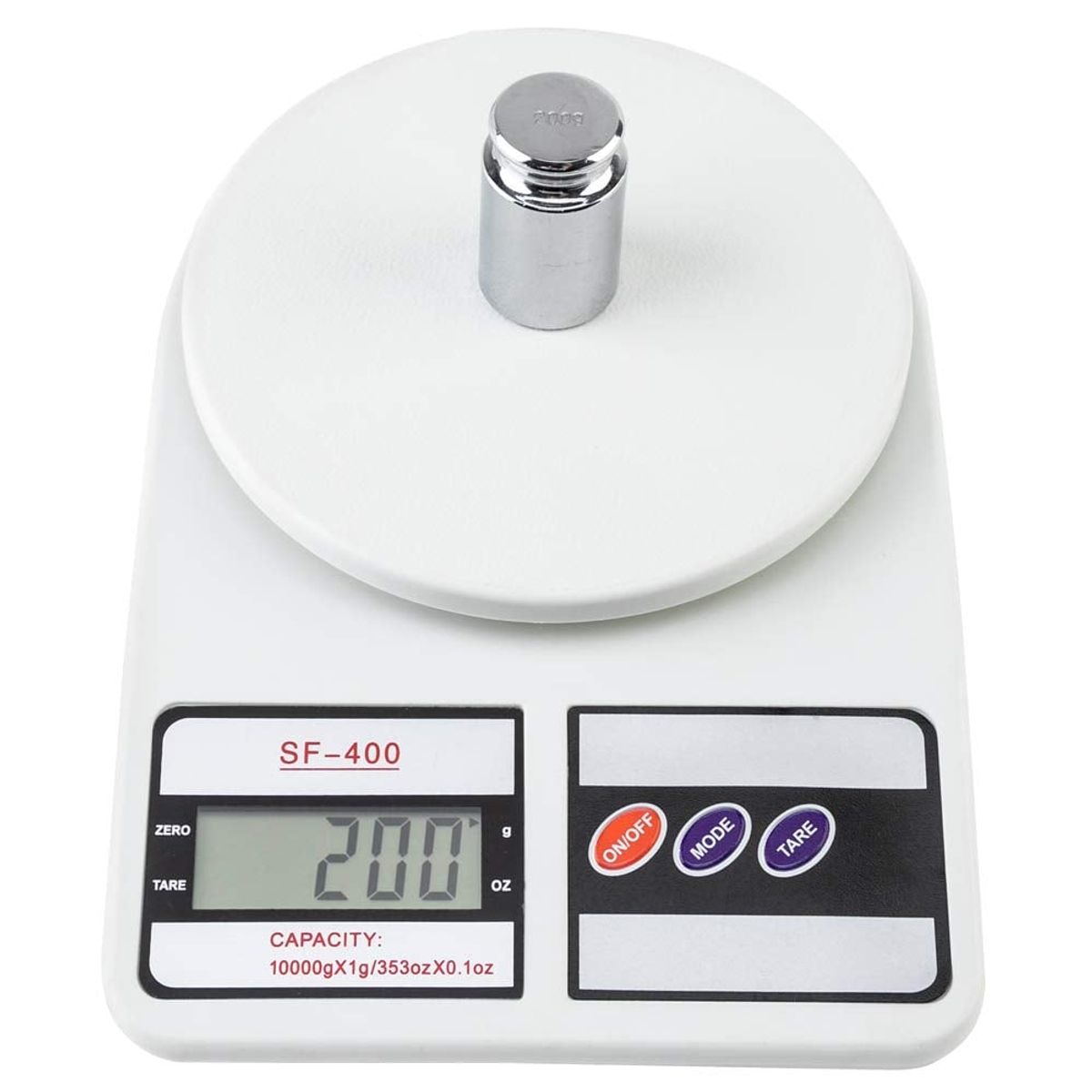GENERICO - Balanza Gramera Digital Electrónica Cocina De 10kg Color Blanco