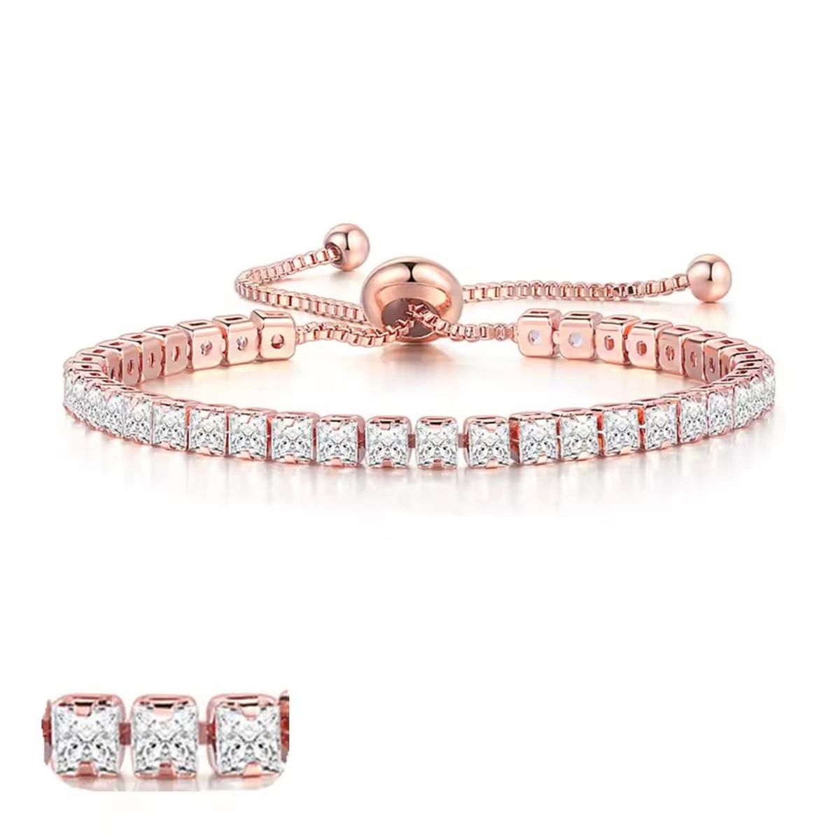 LA TIENDA 88 JOYAS Y ACCESORIOS - La Tienda 88 - Pulsera Brazalete Bañado en Oro de 18k - Rosa