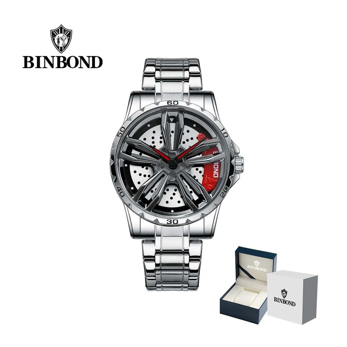 GENERICO - Reloj BINBOND para Hombre - Elegante - Acero