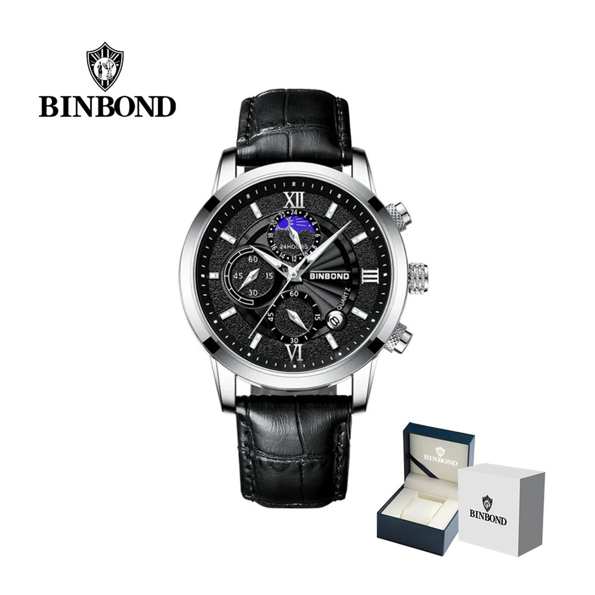GENERICO - Reloj BINBOND para Hombre - Elegante - Cuero