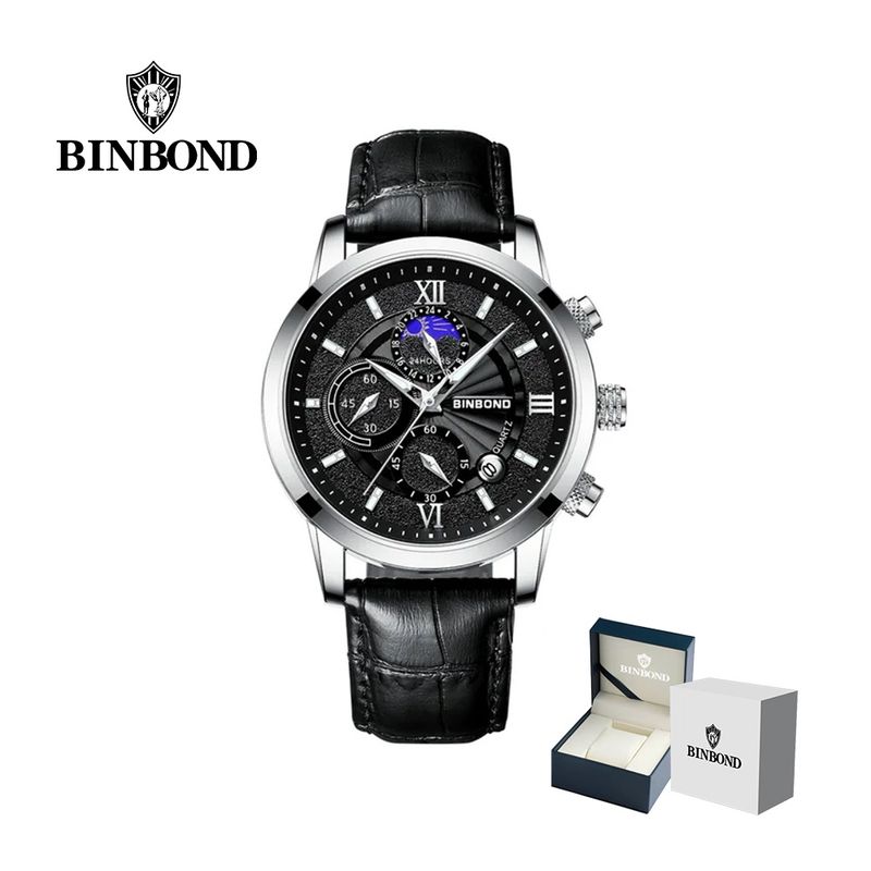 GENERICO - Reloj BINBOND para Hombre - Elegante - Cuero