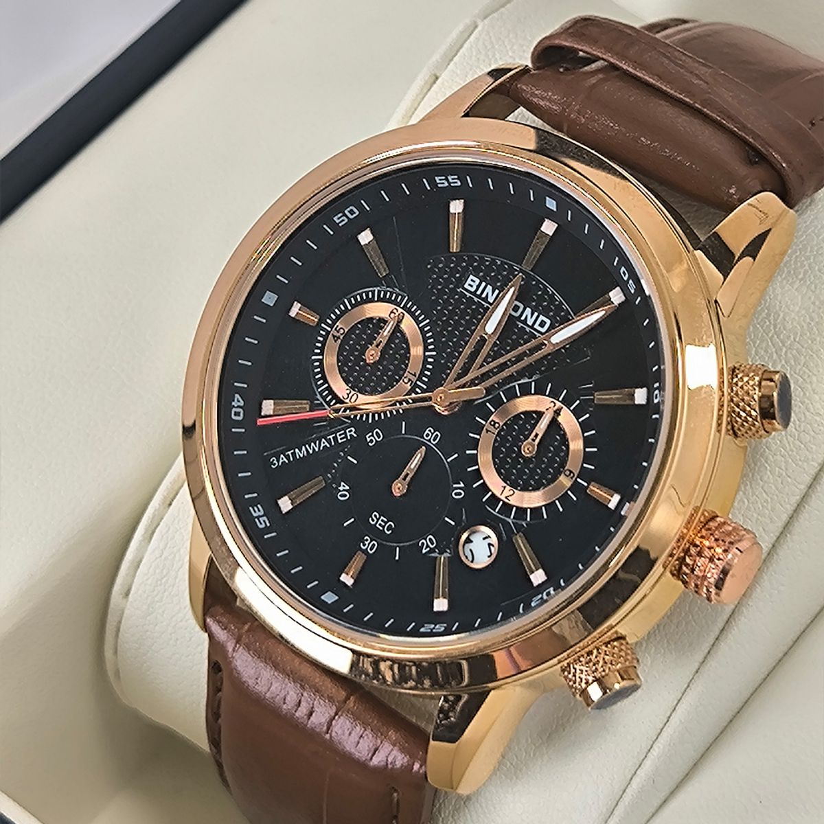 GENERICO - Reloj BINBOND para Hombre - Elegante - Cuero