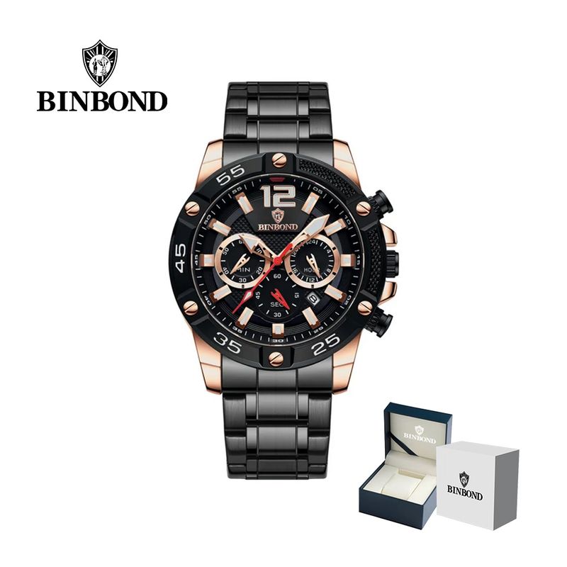 GENERICO - Reloj BINBOND para Hombre - Elegante - Acero