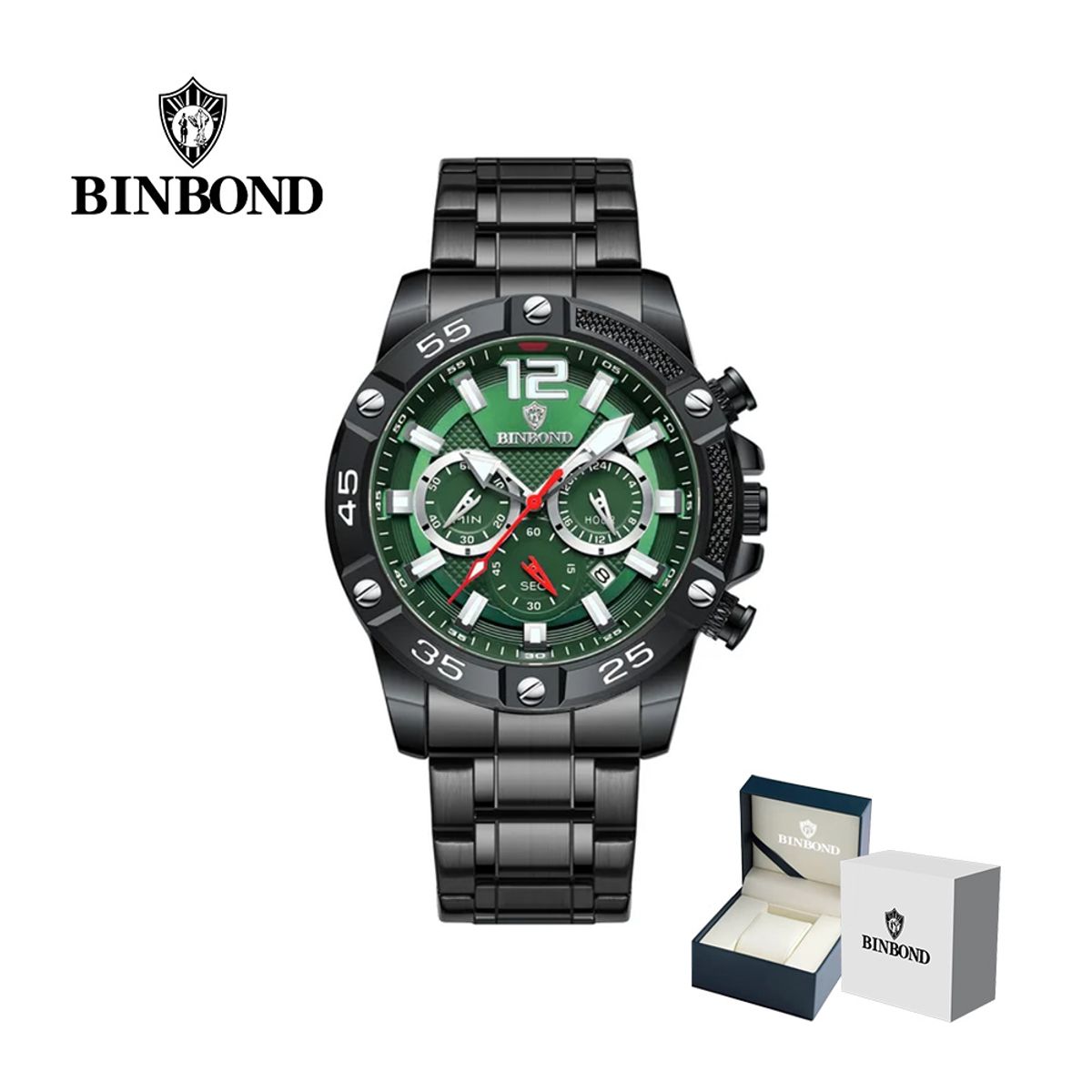 GENERICO - Reloj BINBOND para Hombre - Elegante - Acero