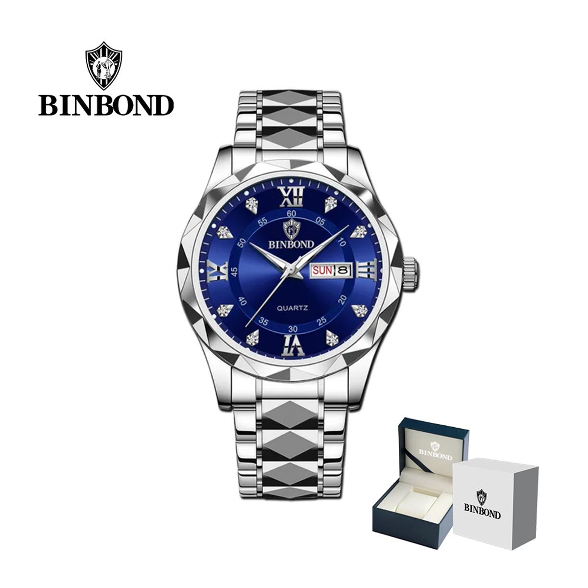 GENERICO - Reloj BINBOND para Hombre - Elegante - Acero