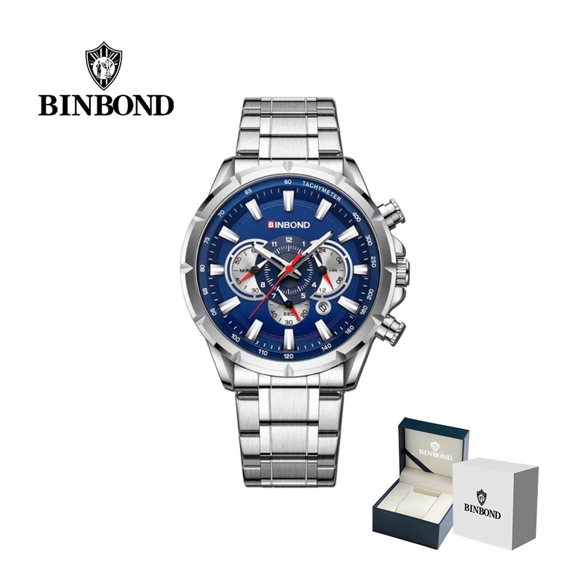 GENERICO - Reloj BINBOND para Hombre - Elegante - Acero