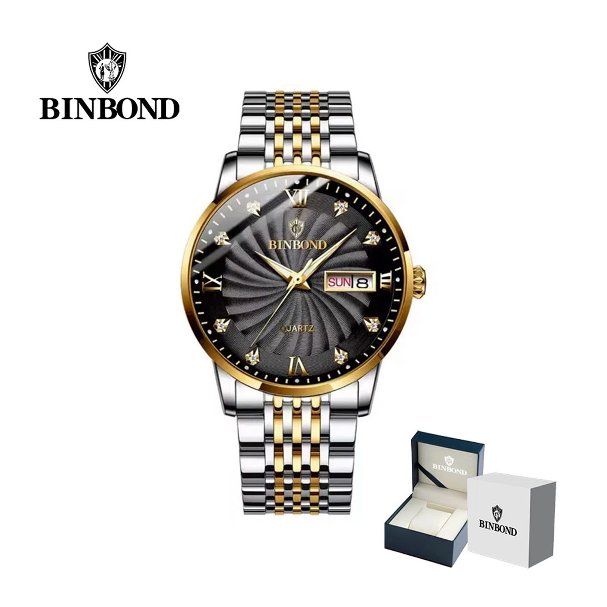 GENERICO - Reloj BINBOND para Hombre - Elegante - Acero