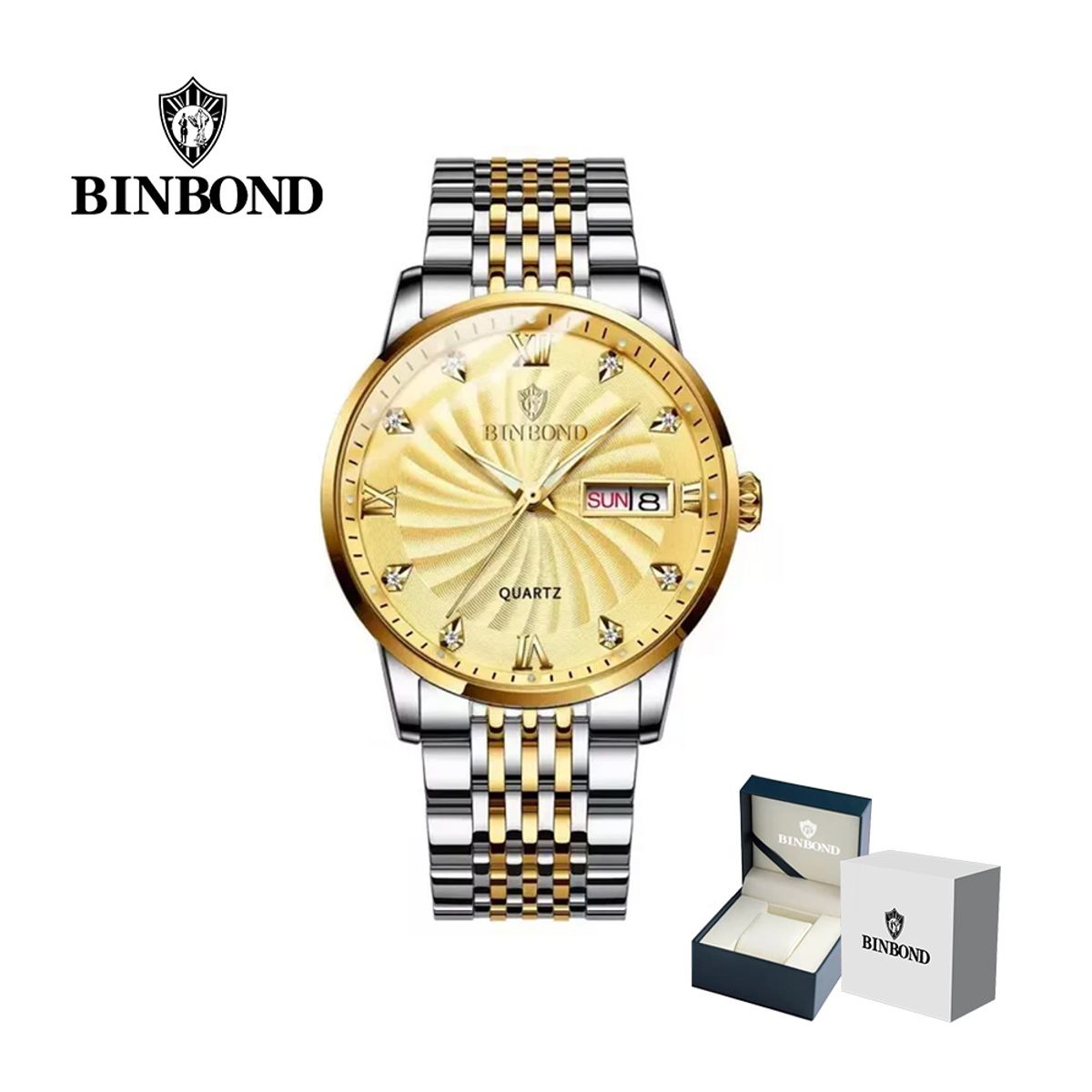 GENERICO - Reloj BINBOND para Hombre - Elegante - Acero