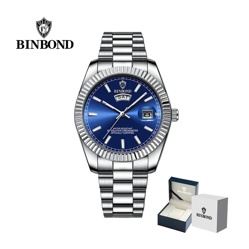 GENERICO - Reloj BINBOND para Hombre - Elegante - Acero