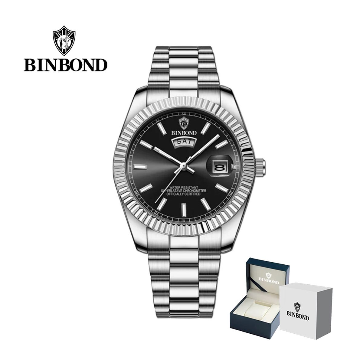 GENERICO - Reloj BINBOND para Hombre - Elegante - Acero