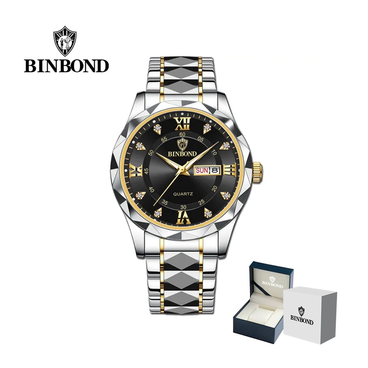 GENERICO - Reloj BINBOND para Hombre - Elegante - Acero