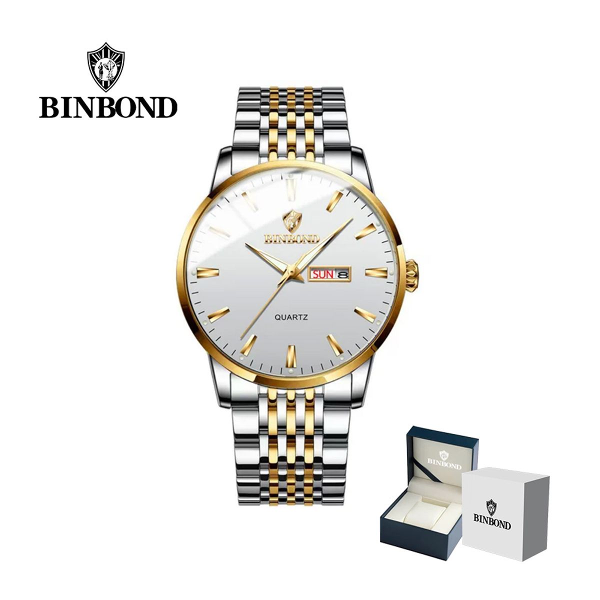 GENERICO - Reloj BINBOND para Hombre - Elegante - Acero