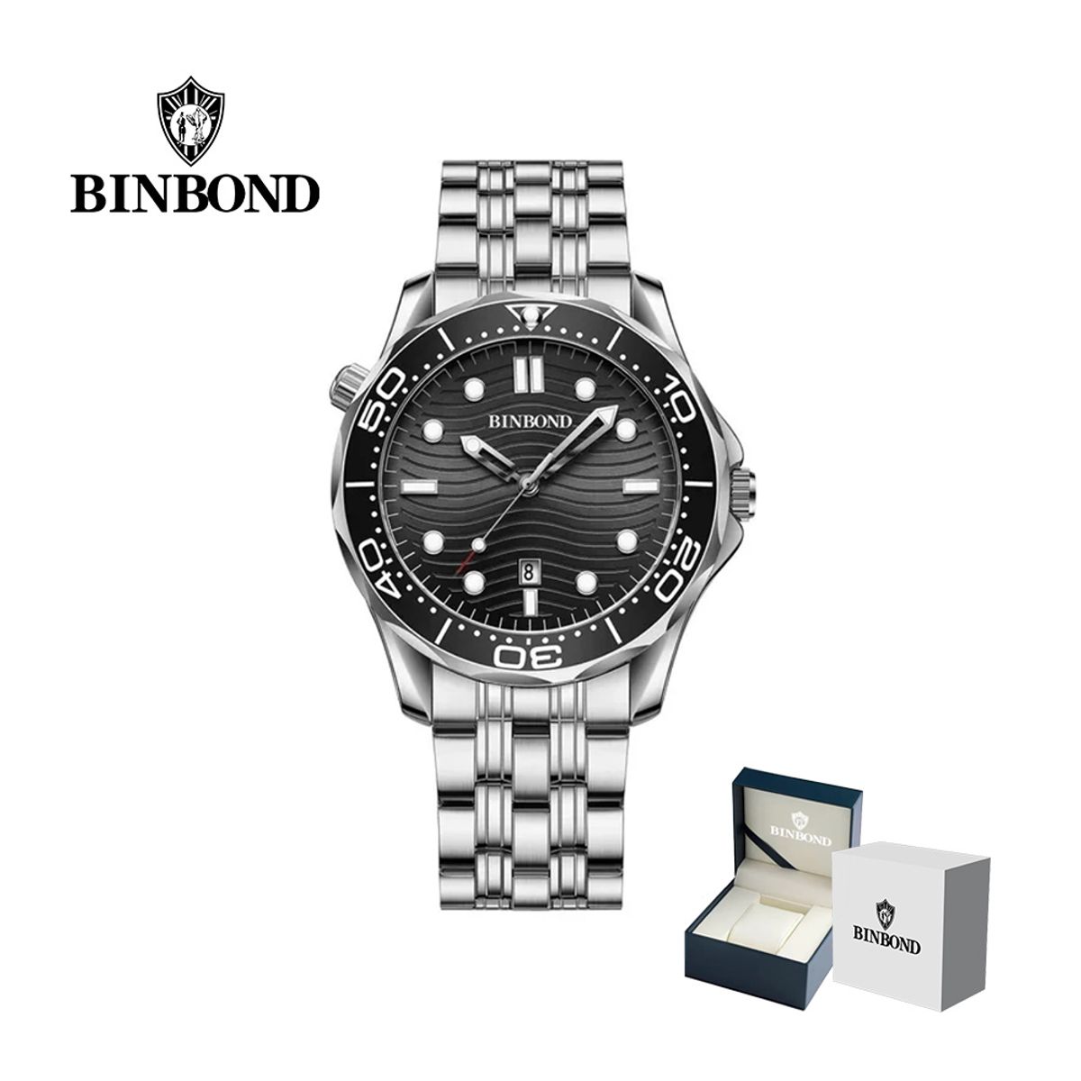 GENERICO - Reloj BINBOND para Hombre - Elegante - Acero