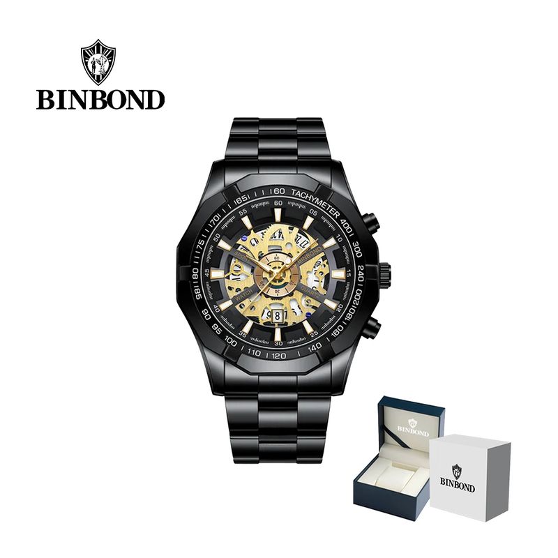 GENERICO - Reloj BINBOND para Hombre - Elegante - Acero