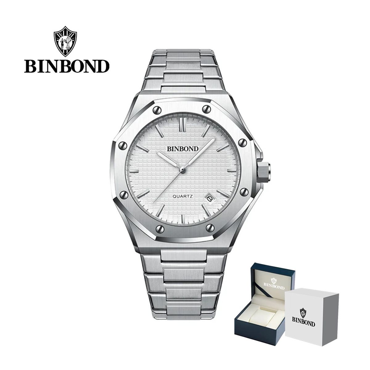 GENERICO - Reloj BINBOND para Hombre - Elegante - Acero
