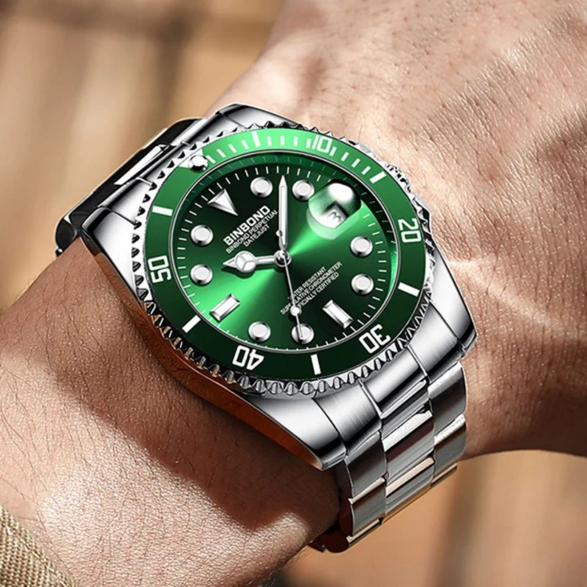 GENERICO - Reloj BINBOND para Hombre - Elegante - Acero