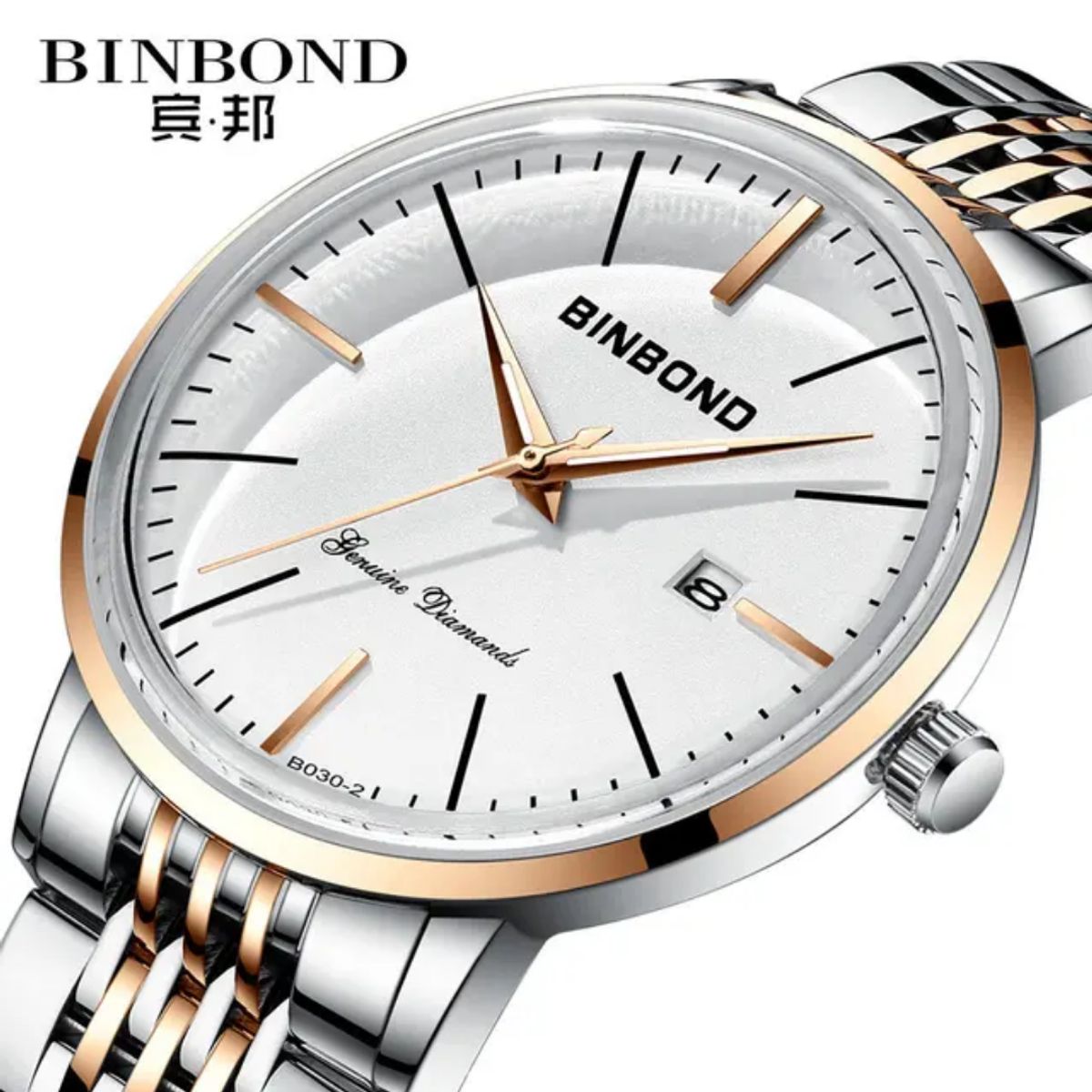 GENERICO - Reloj BINBOND para Hombre - Elegante - Acero