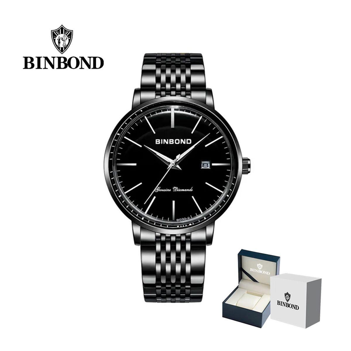 GENERICO - Reloj BINBOND para Hombre - Elegante - Acero