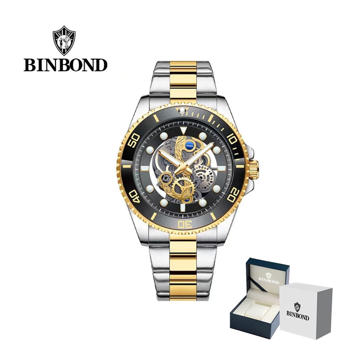 GENERICO - Reloj BINBOND para Hombre - Elegante - Acero