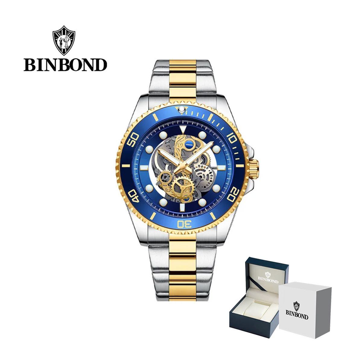 GENERICO - Reloj BINBOND para Hombre - Elegante - Acero