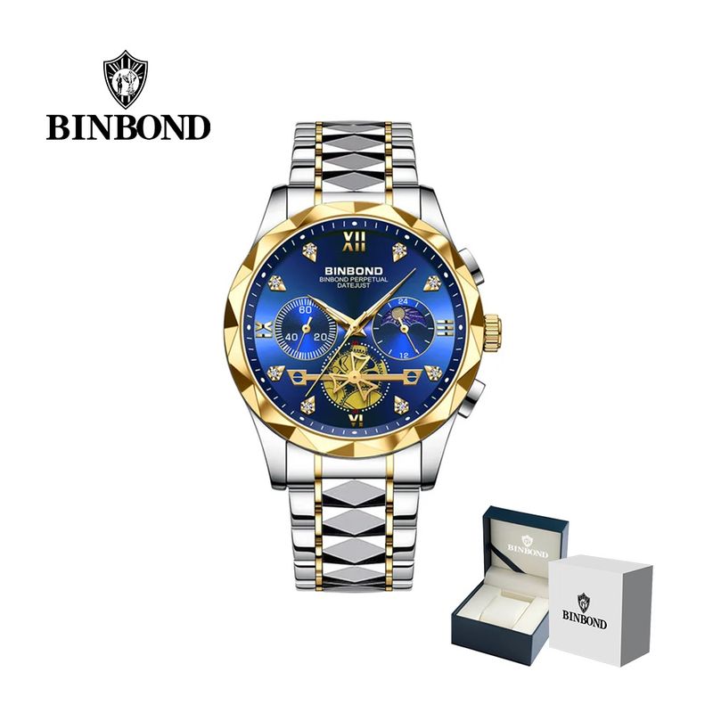 GENERICO - Reloj BINBOND para Hombre - Elegante - Acero