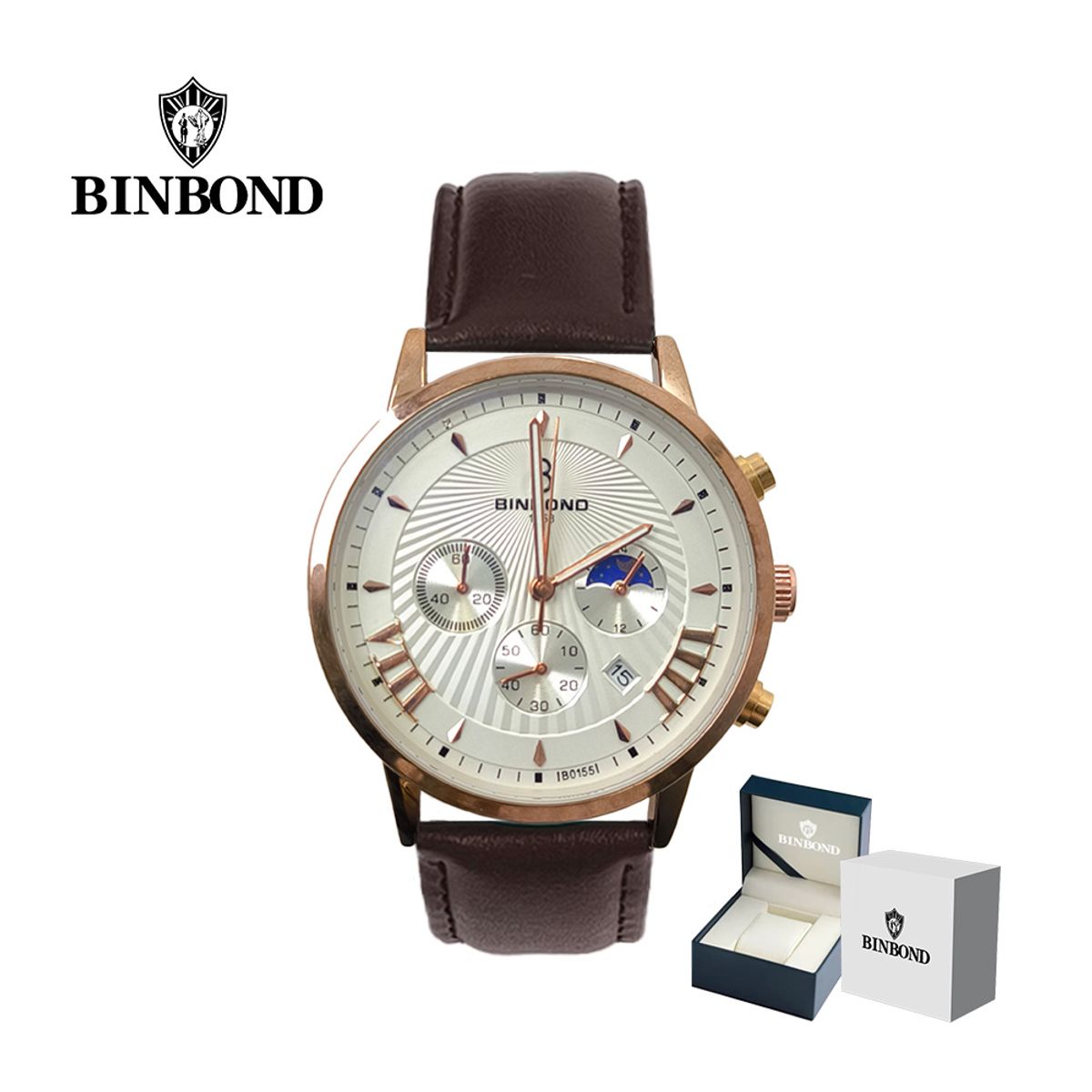 GENERICO - Reloj BINBOND para Hombre - Elegante - Cuero