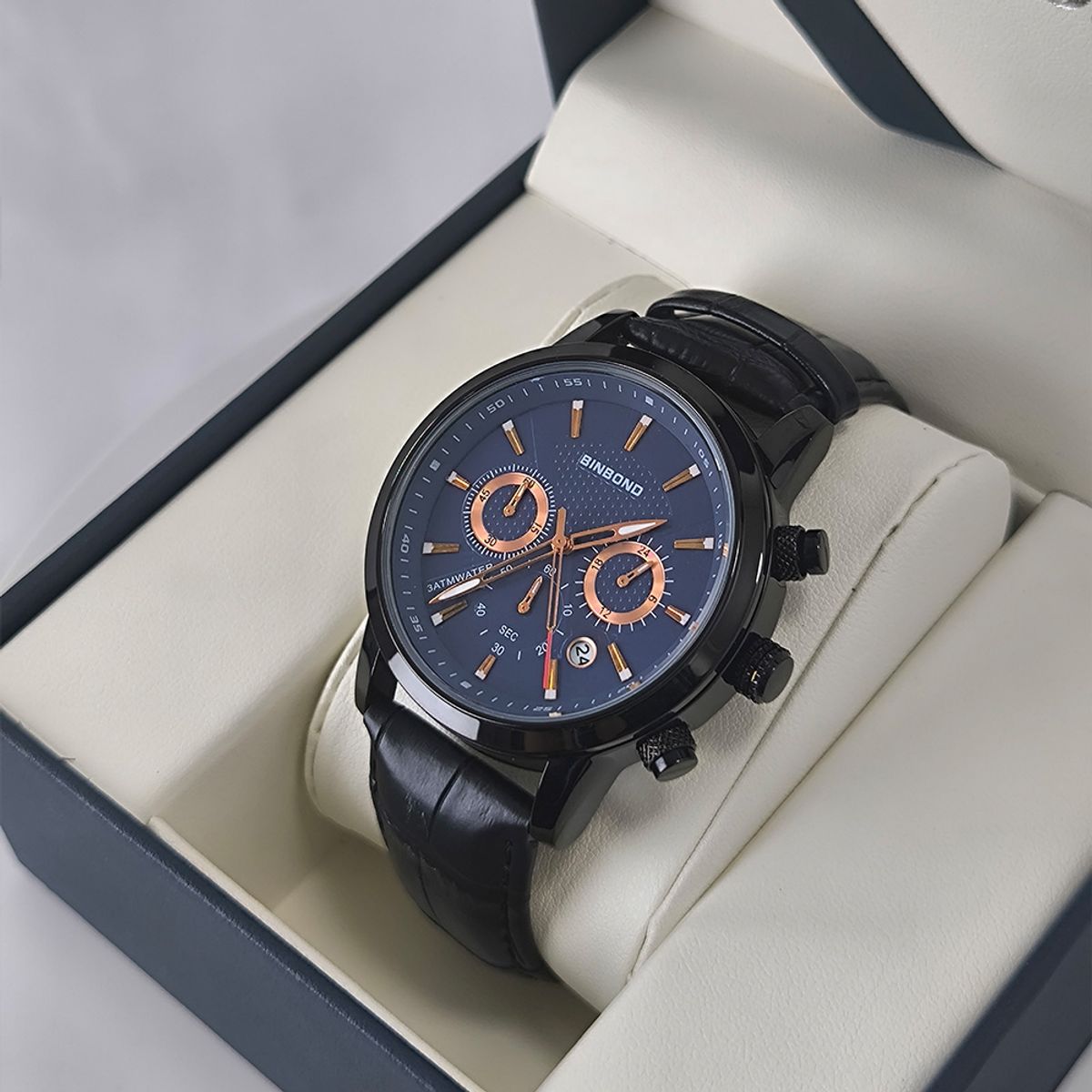 GENERICO - Reloj BINBOND para Hombre - Elegante - Cuero