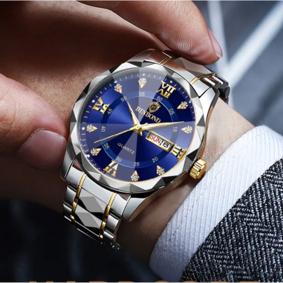 GENERICO - Reloj BINBOND para Hombre - Elegante - Acero