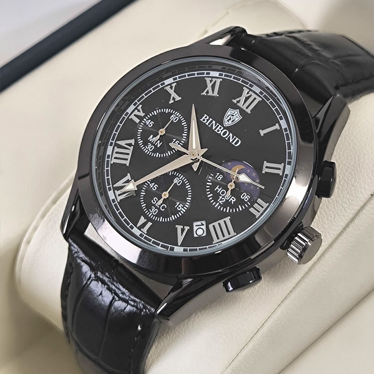 GENERICO - Reloj BINBOND para Hombre - Elegante - Cuero