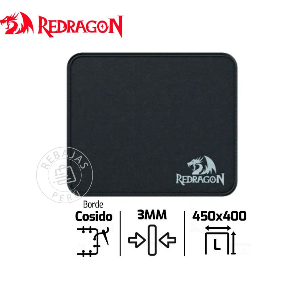 REDRAGON - Mousepad Redragon FLICK L P031 Gran Espacio y Precisión para Gamers