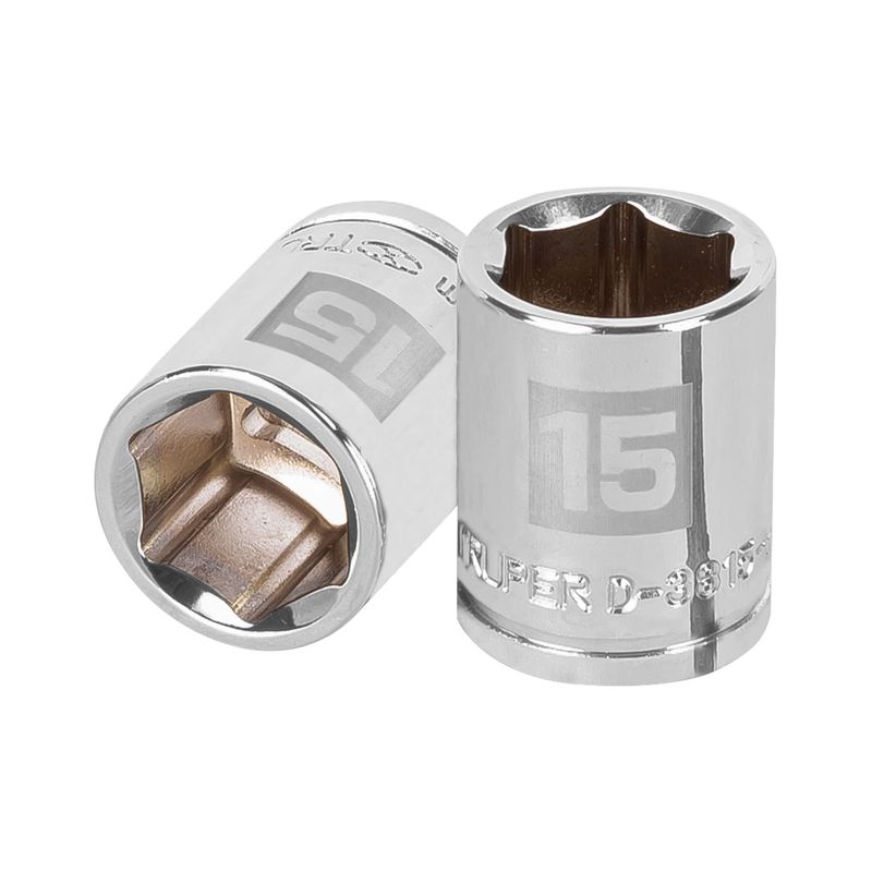 TRUPER - Dado 15mm Hexagonal Encastre de 3/8" 13679 Truper