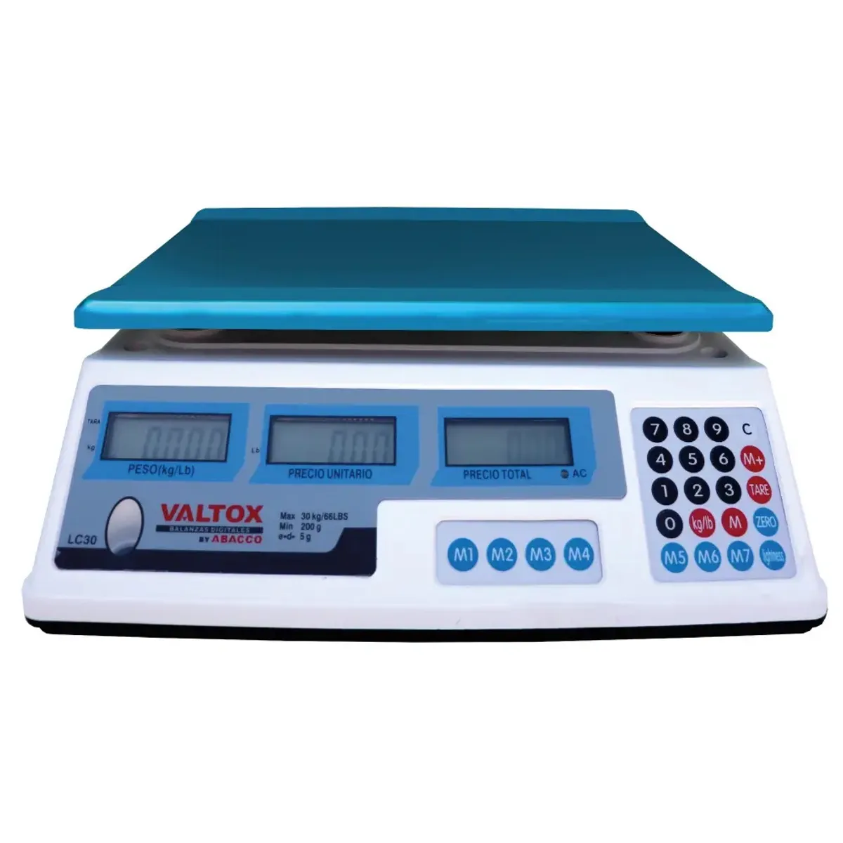 VALTOX - Balanza Electrónica Digital Para Negocio 30kg5g Valtox LC30