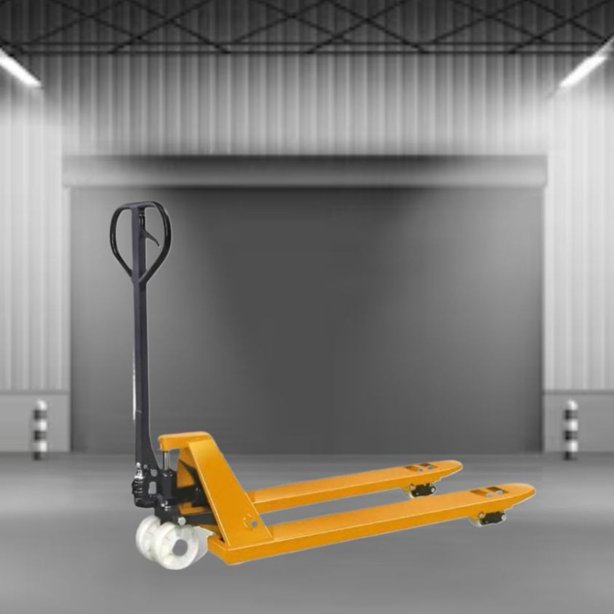 GENERICO - TRANSPALETA 3000 KG ELEVADOR MANUAL PATO DE CARGA CON RUEDAS DE NYLON