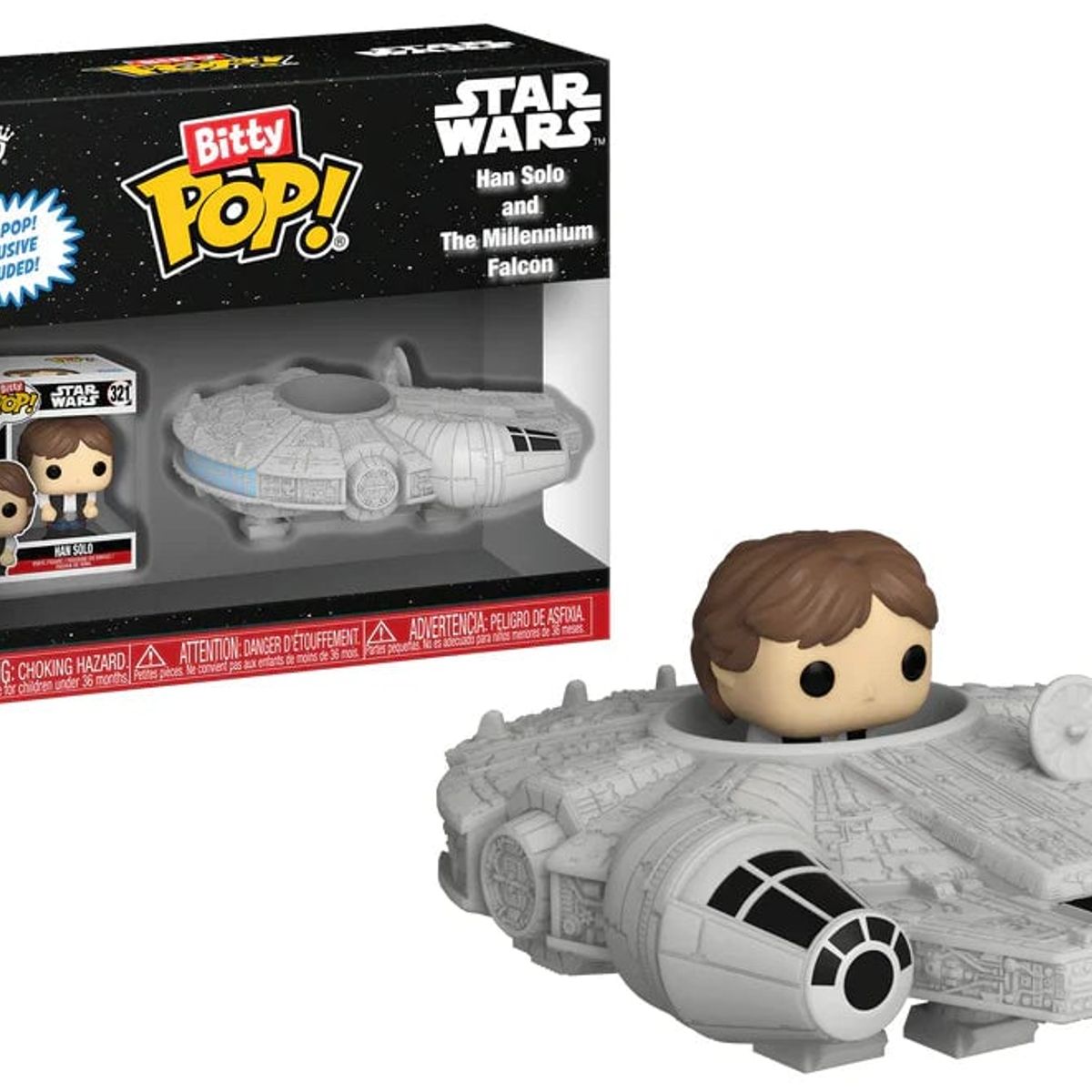 FUNKO - Funko BITTY Pop Star Wars Han Solo n The Millennium Falcon