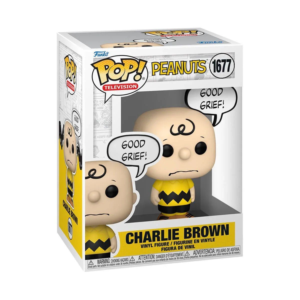 FUNKO - Funko Pop Television Peanuts - Charlie Brown Good Grief 1677