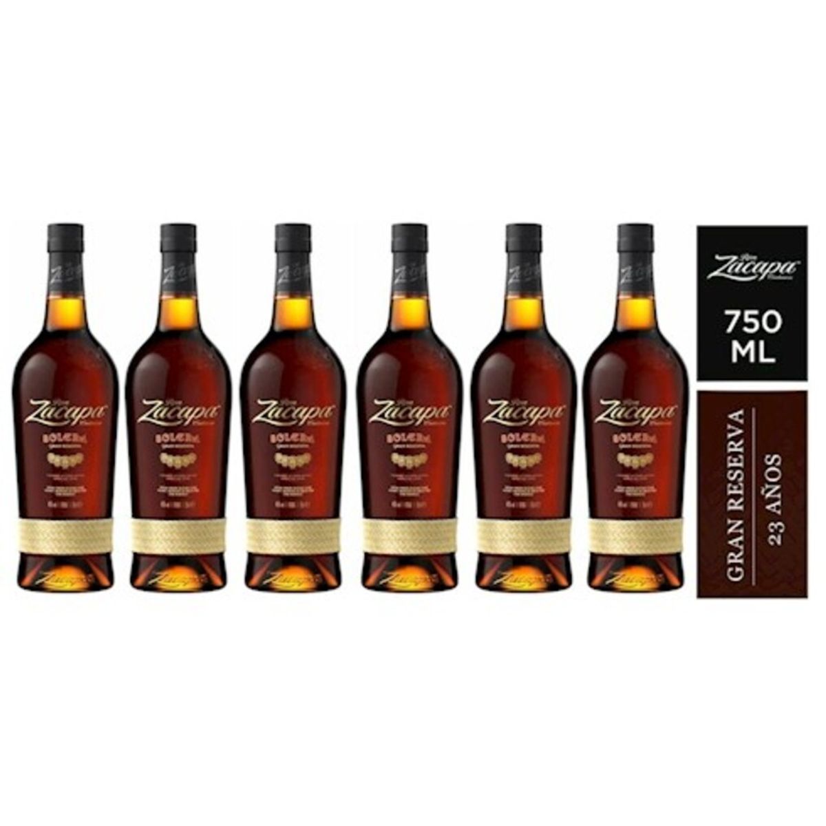 ZACAPA - RON ZACAPA 23 AÑOS 750ML - 6 UND
