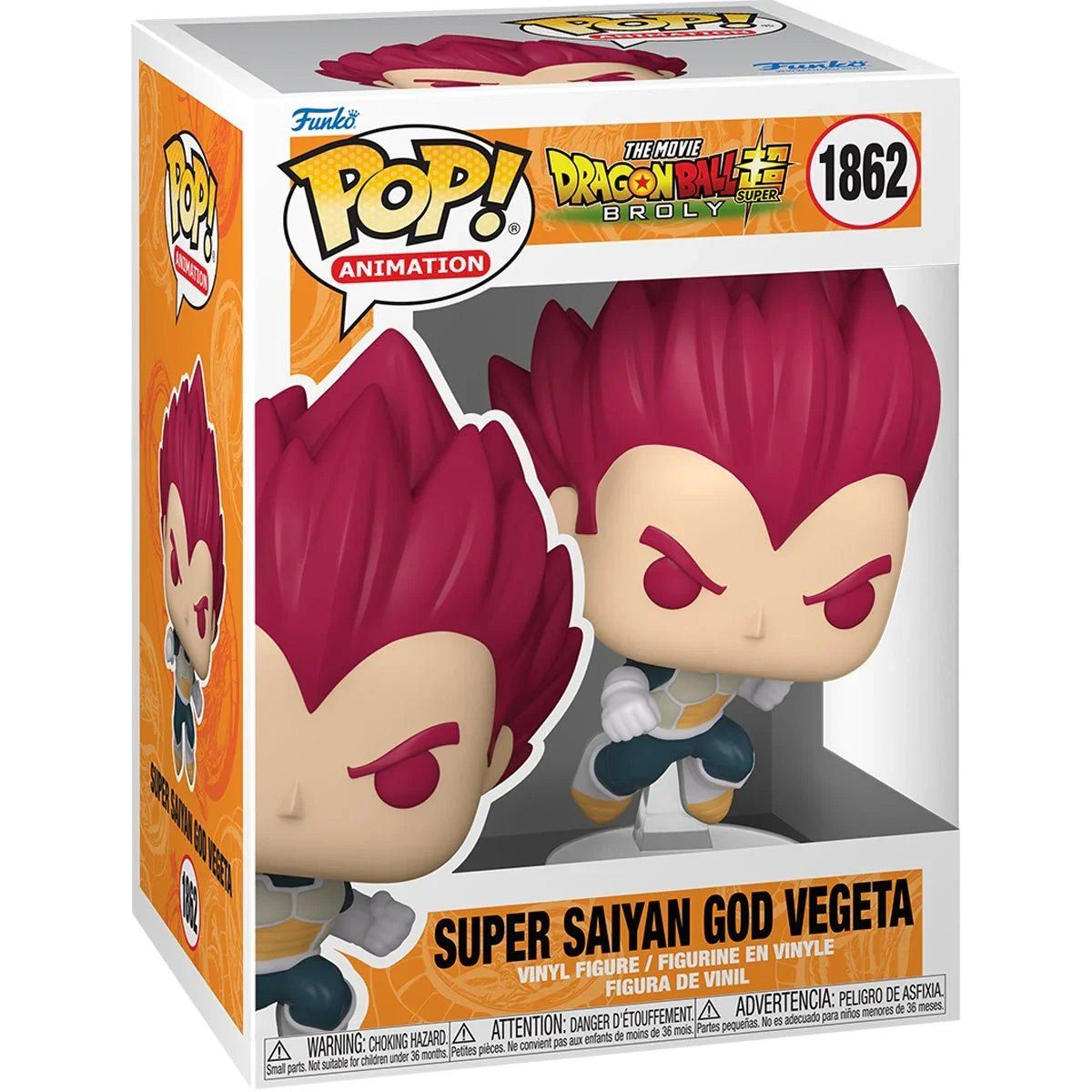 FUNKO - Funko Pop Dragon Ball Broly - Super Saiyan Vegeta God 1862