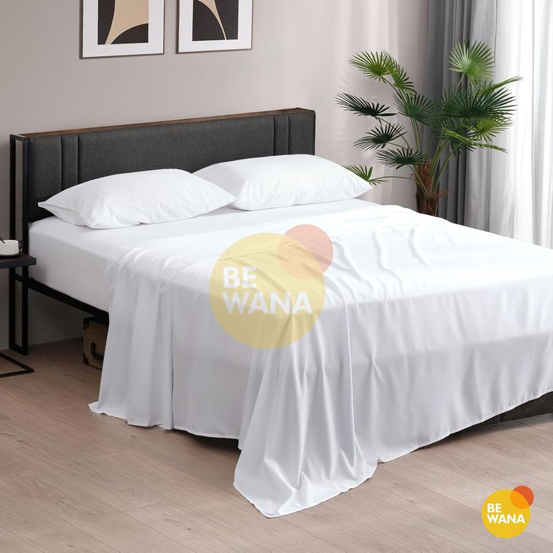 CASATEX - Juego de Sábanas 4 Piezas Algodón Egipcio 600 Hilos 2plazas