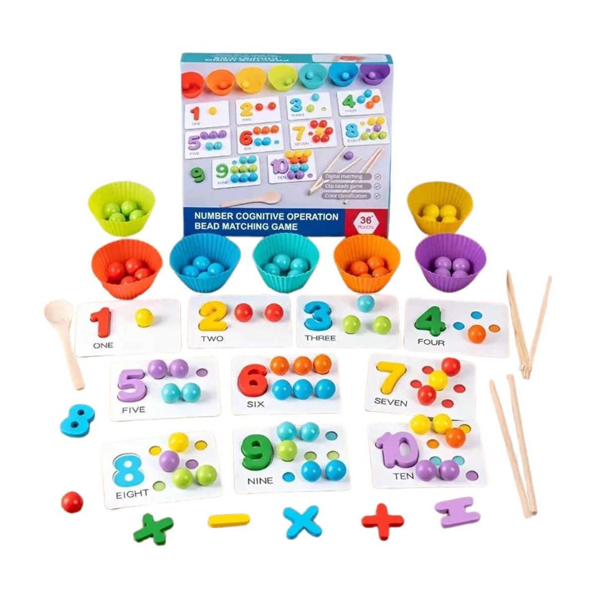 GENERICO - Juego Didáctico Matemáticas Conteo Clasificación para Niños