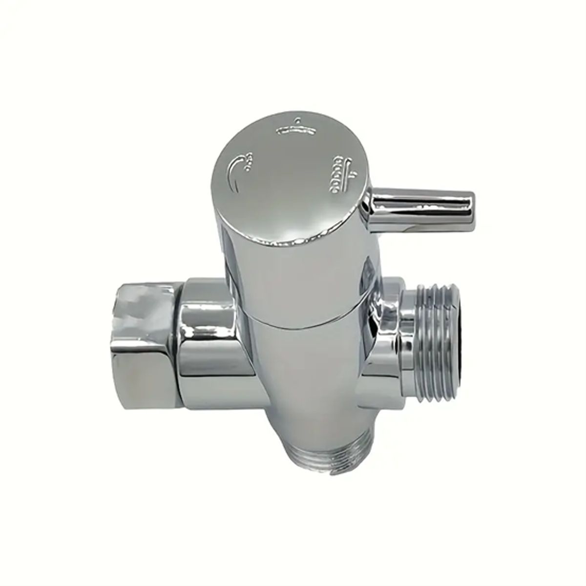 GENERICO - DESVIADOR DE DUCHA Y DIBEL  1/2" ACERO CROMADO