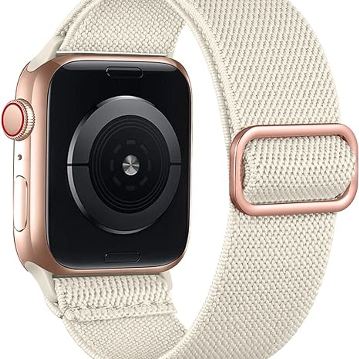 GENERICO - CORREA NYLON + BUMPER PARA APPLE WATCH BRILLOS BRONCE 45 MM