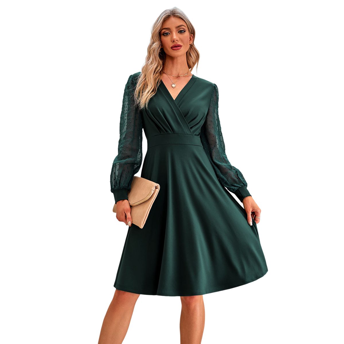 BLWOENS - Vestidos casuales de para mujeres - Verde