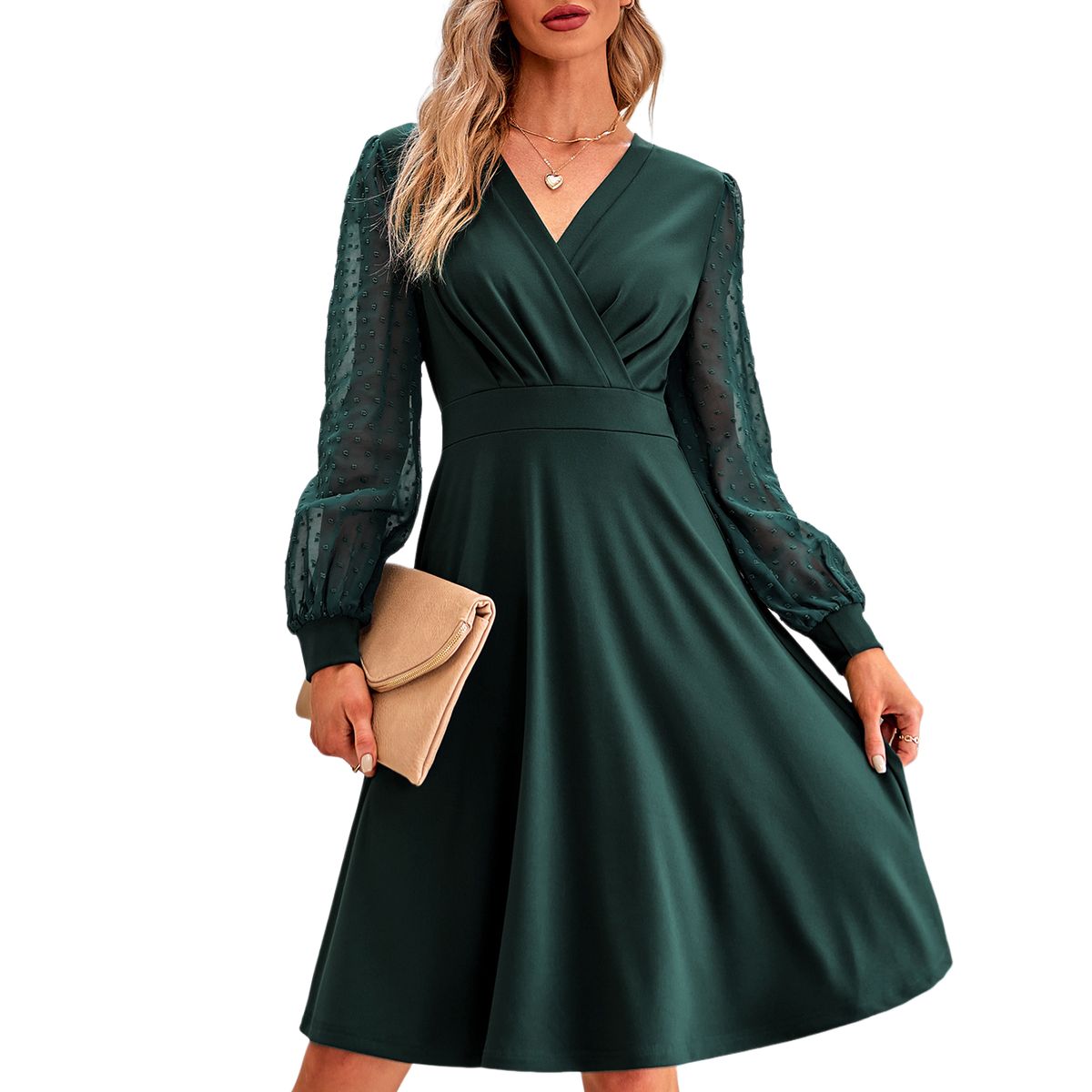 BLWOENS - Vestidos casuales de para mujeres - Verde